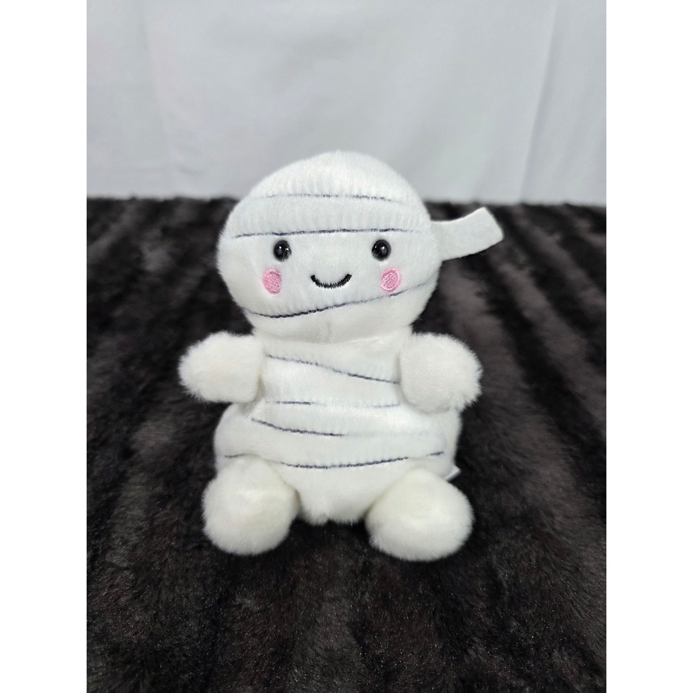 Aurora Palm Pals Brendan Mummy White Halloween Spooky Plush Stuffed Animal 5in
